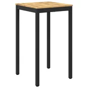 vidaXL Vrtni Bar Miza Bela in črna 60 x 60,5 x 105 cm