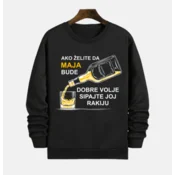 MAFIMI Ženski duks Ako želite da budem dobre volje, Crni