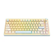 Gaming tipkovnica Onikuma MT707 z vroče zamenljivimi stikali, RGB osvetlitvijo in 4000mAh baterijo - yellow