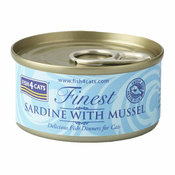F4D FISH4CATS Sardine with mussel - wet cat food - 70g