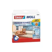 Tesa Tesnila za okna Silicone window seal D, 9 x 7 mm x 6 m, white