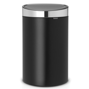 Koš na dotik TOUCH BIN NEW, 40 l, mat črna z mat pokrovom, Brabantia