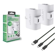 VENOM VS2872 Xbox Series S/X & One White Twin Battery Pack + 3 meter cable (X1/XSX)