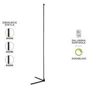LED podna lampa F2078-12F BK