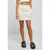 Womens towel miniskirt - light white