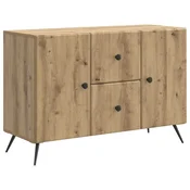 Vidaxl Strani šal Artisan hrast 89 x 34,5 x 60 cm Inženirski les