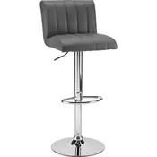 BARSKA STOLICA siva, boja hroma drvo, metal, plastika, tekstil