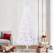 Vidaxl Umestno božično drevo med 300 LED Bela 240 cm PVC in jeklo