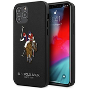 US Polo iPhone 12/12 Pro 6,1 Black Polo Embroidery Collection (USHCP12MPUGFLBK)
