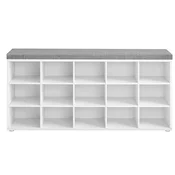 Songmics Klop za čevlje 105x30x48 cm bela