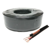 Gembird RG59+2X0.75 Koaksialni kabl sa napojnim kablom, 2x0,75mm, 100m, Crni