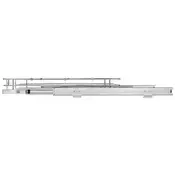 VEVOR Organizator omare z izvlečnim drsnim predalom 432x533x64 cm srebrne barve
