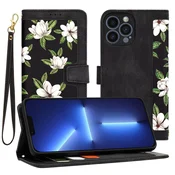 Etui Techsuit FlipCraft za iPhone 13 Pro Max - flowers of the dawn