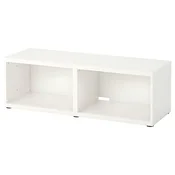 BESTA TV stalaža, bela, 120x40x38 cm