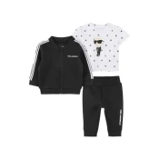 Karl Lagerfeld za fante. Z30509 Tekaška obleka Sport black (5anos= 109cm), Črna, Priložnostno, Šport, Bombaž, Ve
