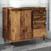 Vidaxl vidaXL Kopalniška omarica, starinski les, 65x33x60 cm