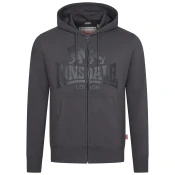 Lonsdale Mens hooded zipsweat jacket slim fit