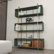 HANAH HOME Polica za knjige Bruti Green Gold