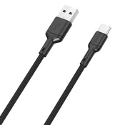 DUDAO Kabel USB-A – USB-C 5 A, 1 m – črn