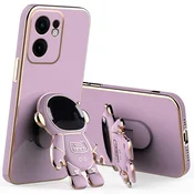 GS Ovitek za Oppo Reno 13F / Oppo Reno 13FS, Astronavt, vijoličen