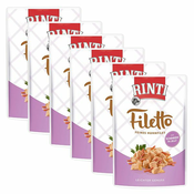 Vrečka hrane RINTI Filetto piščanec + šunka, 6x100 g