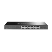 STIKALO 24-PORT POE+ + 4x SFP TP-Link gigabit 10/100/1000 (TL-SG2428P)