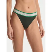 Calvin Klein Swimwear Bikini hlačke  zelena / temno zelena / svetlo lila / bela