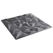 vidaXL Stenske plošče 24 pcs Amethyst Sivi 50 x 50 cm XPS Pena
