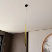 EMIBIG LIGHTING Visoka svetilka Selter, zlata, 1-svetilna, kovinska - Dnevna soba/jedilnica - zlata, črna - Kovina