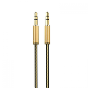 Avdio kabel LS-Y01, 3.5mm AUX, M-M, Ldnio, 1m, zlata