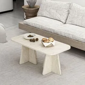 Hanah Home klub sto Mantar 18700, 90 cm, travertin