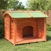 Vidaxl vidaXL Pasji boks rjav 96x87x80,5 cm masiven borov les