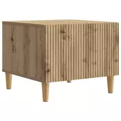 vidaXL Klubska miza Artisan hrast 49 x 50 x 40 cm Inženirski les