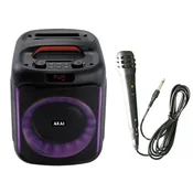 AKAI karaoke 20W RMS, BT, FM, RGB, mikrofon, baterija, ABTS-V20