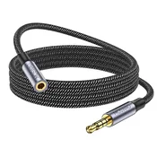 Infostyle MOSWAG 3,5 mm TRRS avdio podaljšek 4-polni kabel 4 m – moški/ženski, najlonsko pleten