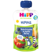 HiPP BIO HiPPiS Jabolko-Hruška-Rdeče sadje + železo 100 g, od 1 leta