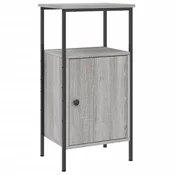 Vidaxl Nočna omarica siva sonoma 41x31x80 cm inženirski les