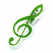 Sponka Violin Clef Green agifty