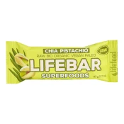 Lifefood Lifebar BIO ploščica s čio in pistacijo, 40 g