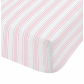 Ružicasto-bijela pamucna posteljina Bianca Check And Stripe, 90 x 190 cm