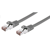 C-TECH Patchcord Cat6, FTP, siv, 5m