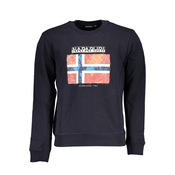 NAPAPIJRI MEN'S BLUE ZIPLESS SWEATSHIRT