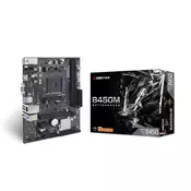Maticna ploca MB AM4 B450MHP BIOSTAR 2kDDR4 3200Mhz(O.C), 1kPCIek16,2kPCIek1, HDMI, VGA,4kSATAIII,2kUSB 3.2 Gen1, 4kUSB2.0