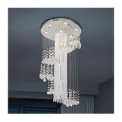 LED kristalni stropni lestenec NAURU LED/24W/230V pr. 45 cm sijajni krom + daljinski upravljalnik