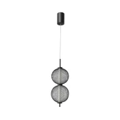 LED luster na lanku PUMA LED/10W/230V, precnik 14 cm, crni