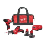 Milwaukee M12 BLPP2A-402B set brezkrtačnih orodij