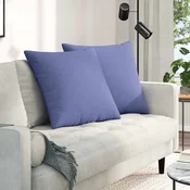 Jastucici za sofu 2 pcs Traper plava 80 x 80 cm tkanina
