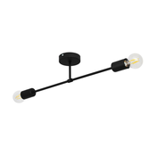 Nadgradni luster CAMBRIDGE 2xE27/60W/230V crna