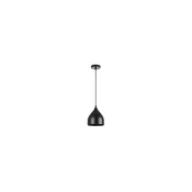 Luster na sajli COMO 1xE27/60W/230V, precnik 17 cm, crne boje