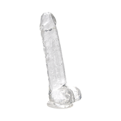 DILDO Loving Joy With Balls Clear 8